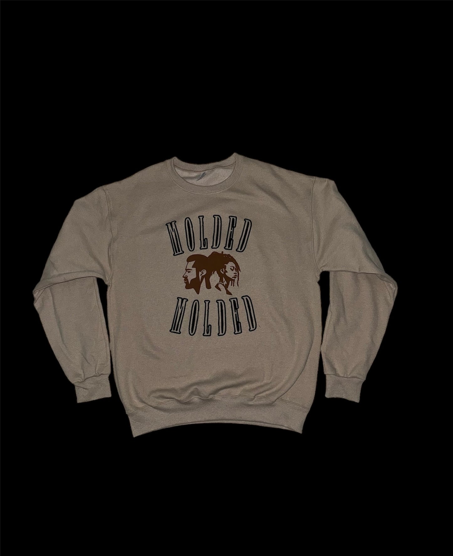 Unisex Brown MOLDED Crewneck