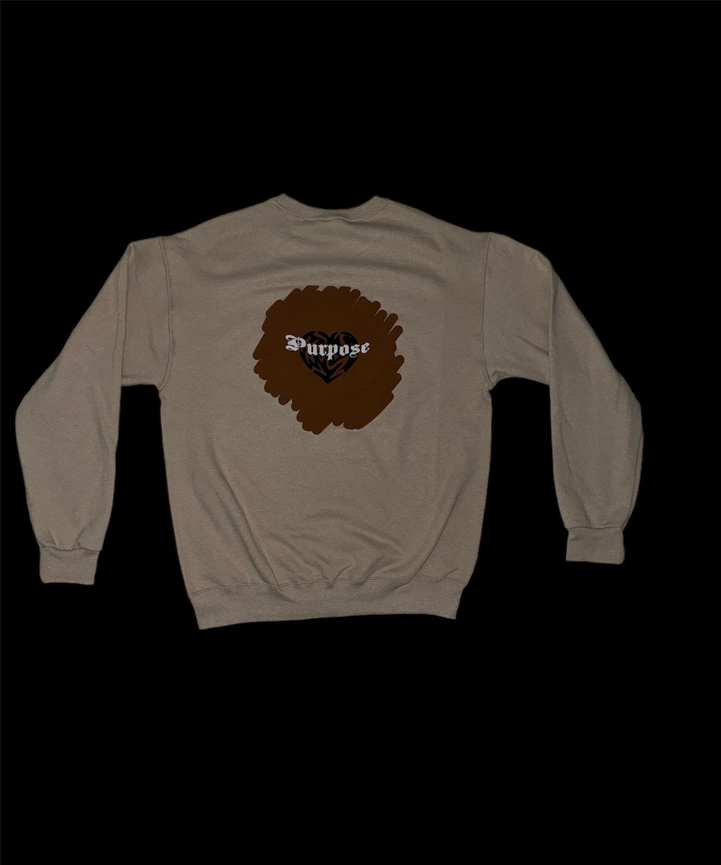 Unisex Brown MOLDED Crewneck